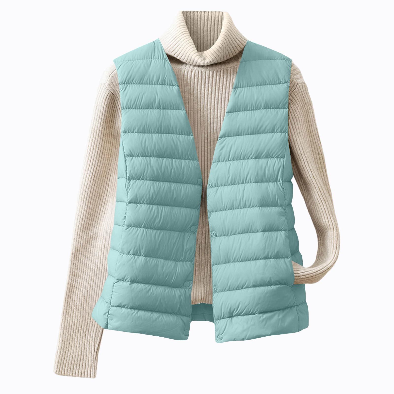 

Women s Fashion Light Jacket Stand Collar Multicolor Zipper Button Coat L