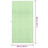 Sports Towels 2 pcs Green 200 x 100 cm Polyester and Polyamide