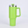 40oz Second Gen Insulated Stainless Steel Car Cup with Straw - Large Capacity Cold Preservation