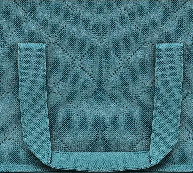 49x36x21cm Vliesstoff Faltbare Aufbewahrungsbox Kleidung Sammelkoffer Spielzeug Quilt Aufbewahrungsbox Klares Fenster Organizer