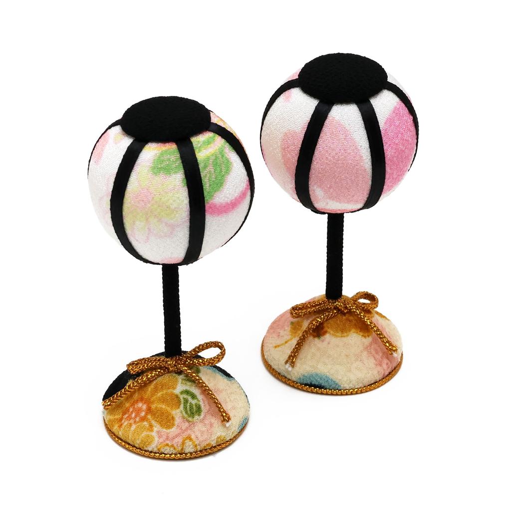 Osaka Choseido Hina Compact Mini Hina Hinamatsuri Chirimen Fabric Elegant Lucky Hina Imperial Couple Set Dolls, Dolls, Dolls, Craft,