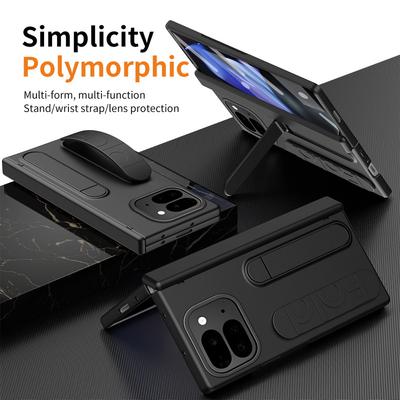 Przezroczyste Szkło Hartowane Etui All-inclusive Dla Google Pixel 10 Pro Fold 9 Pro Fold Wstrząsoodporna Ochrona Obiektywu Uchwyt na Opaskę na Nadgarstek Pokrowiec na Telefon