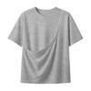 Solid Color T-shirt Women Pet Pouch T-Shirt, Dog Cat Carrier Short Sleeve Shirt for Hands Free Carrying Clothing Summer, Loose Casual Crew Neck