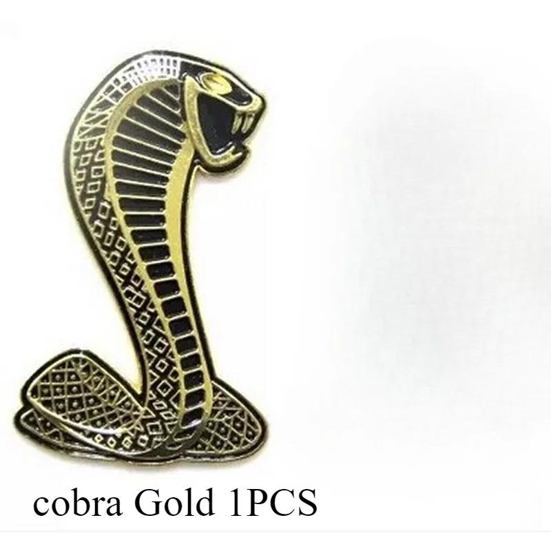 Крутой Металлический Змея Кобра Автомобиль Передняя Решетка Значок Боковой Брызговик Значок Автомобиль Задний Багажник Наклейки Автомобильный Логотип Стиль Аксессуары золотой
