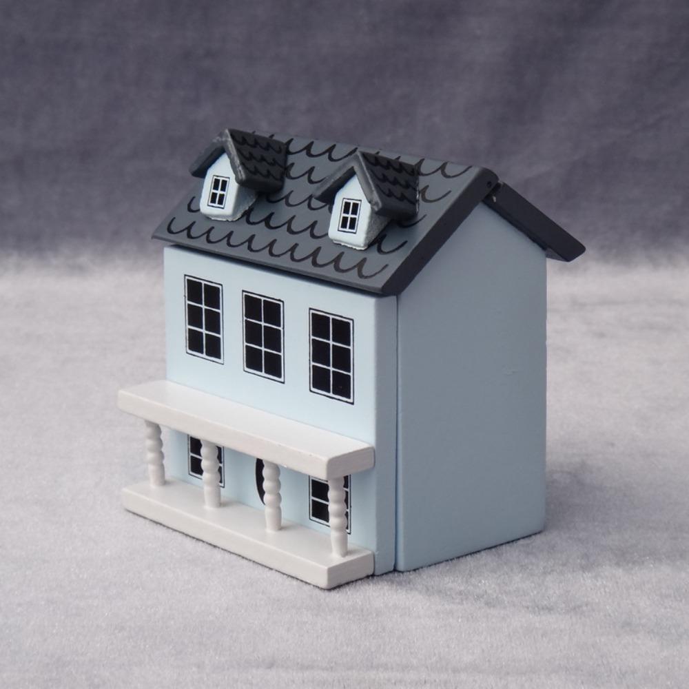 Mini Villa Miniature Handicraft Building Simulation Miniature Doll House Model  Photography Prop