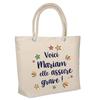 Sac cabas - PLANETEE - Mariam - Isotherme plage - Jute beige - Grande contenance