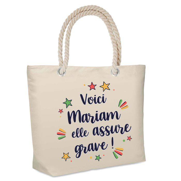 Sac cabas - PLANETEE - Mariam - Isotherme plage - Jute beige - Grande contenance