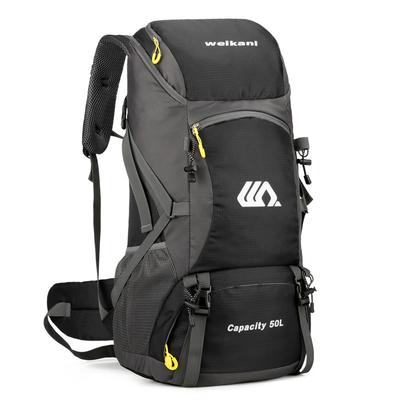 Zaino da viaggio da 50 litri Borsa da trekking grande da uomo Zaino turistico Borsa da campeggio impermeabile per arrampicata sportiva all'aria aperta con copertura antipioggia