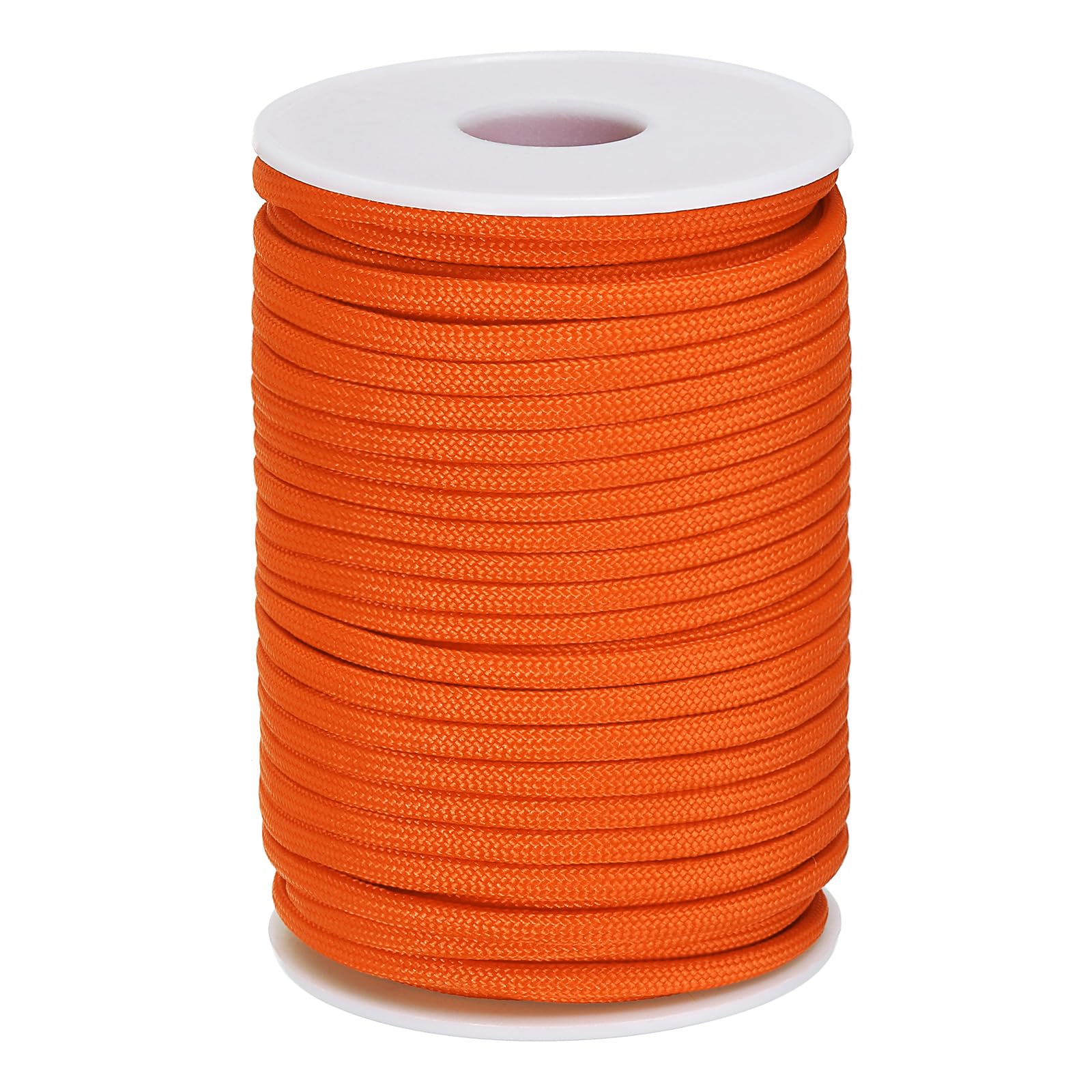 

PATIKIL Paracord Rope 330lb 4mm 7 Strands Lanyard Spool Cord for Tent Camping Hammock Hiking Fishing Survival Bracelet DIY Project Orange 98ft
