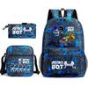 Astro Bot Children's School Bag, Cosmic Robot Elementary School Student Starry Sky Backpack Leisure Bag