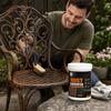 Outdoor ironwork paintable- converter that restores metal strength and extends service life