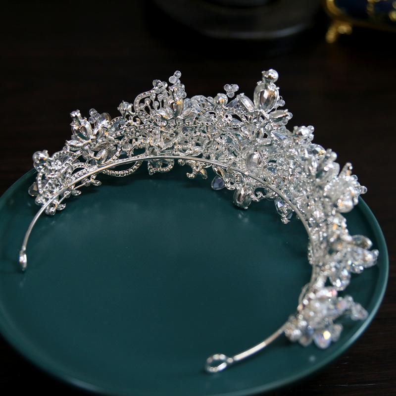 New Korean Style Super Fairy Bride Wedding Crown Tiara Crystal Crown Tiara Hair Accessories Main Wedding Accessories