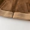 DAVE & BELLA Boys' Suede Fleece-Lined Jacket