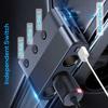 7 In-1 128W Car Charger Adapter PD30W QC3.0 with Switch Cigarette Lighter Splitter Socket 12V/24V Fast Charging Adapter