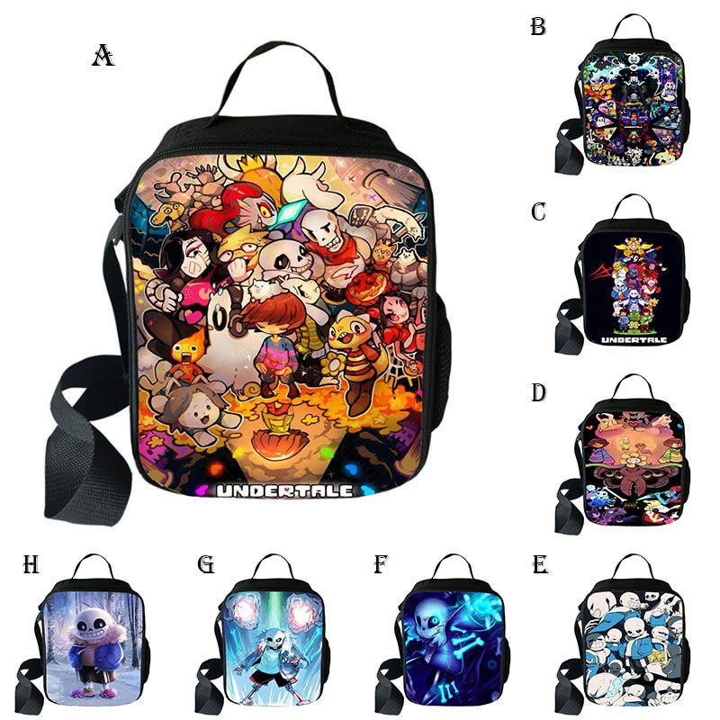 Undertale Game Insulated Lunch Bag With Large Capacity For School And Travel Use