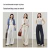 Women's Lyocell Linen Blend Relaxed Straight-Leg Pants