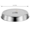 2pcs Round Raised Pot Lids Cover Stainless Steel Teppanyaki Cover Steak Dish Cover  Hotel Supplies