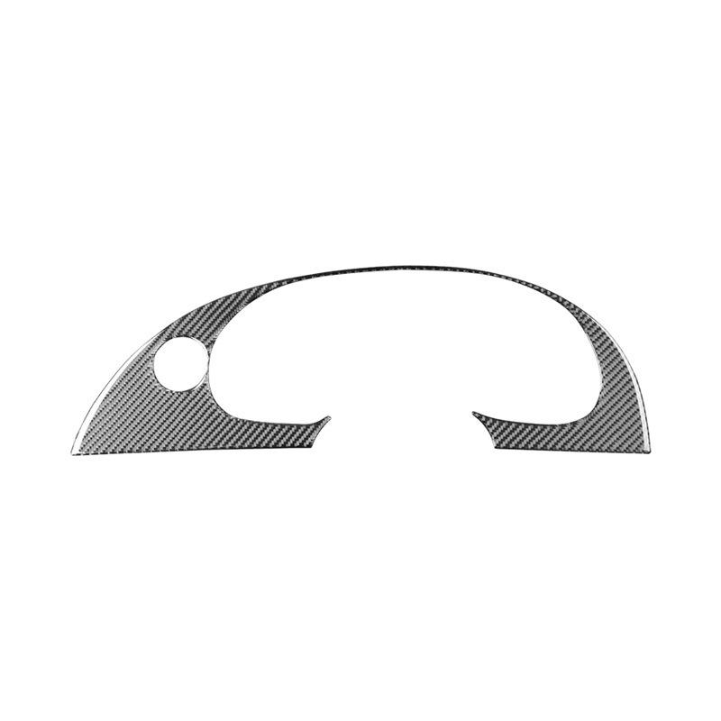 

For Ford Mustang 2001-2004 Carbon Fiber Car Dashboard Panel Screen Frame Protect Strip Decoration Sticker Interior Accessories чорний