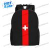 Swiss Switzerland Flag Laptop Backpack Women Men Casual Bookbag for College School Student Bags