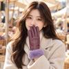 FullFinger Winter Gloves Windproof Leather WaterResistant for Driving, Biking,