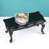 1Pcs 1:12 Dollhouse Mini Wave Tea Table Ornament Miniature Furniture Table Coffee Table Livingroom Leisure Table Model