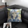 Y-Yona O-Of The Dawnn Anime Cushion Cover Natural Linen Organic Fabric Double-Sided Printing Sofa Home Decor Gift Pillow Case