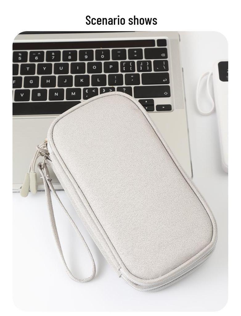 Portable Digital Accessories Bag: Multifunctional Storage for Cables, Power Banks & Earphones