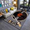 Vintage Record Player Illustration Rug - Non-slip rug suitable for living room and bedroom sofas
