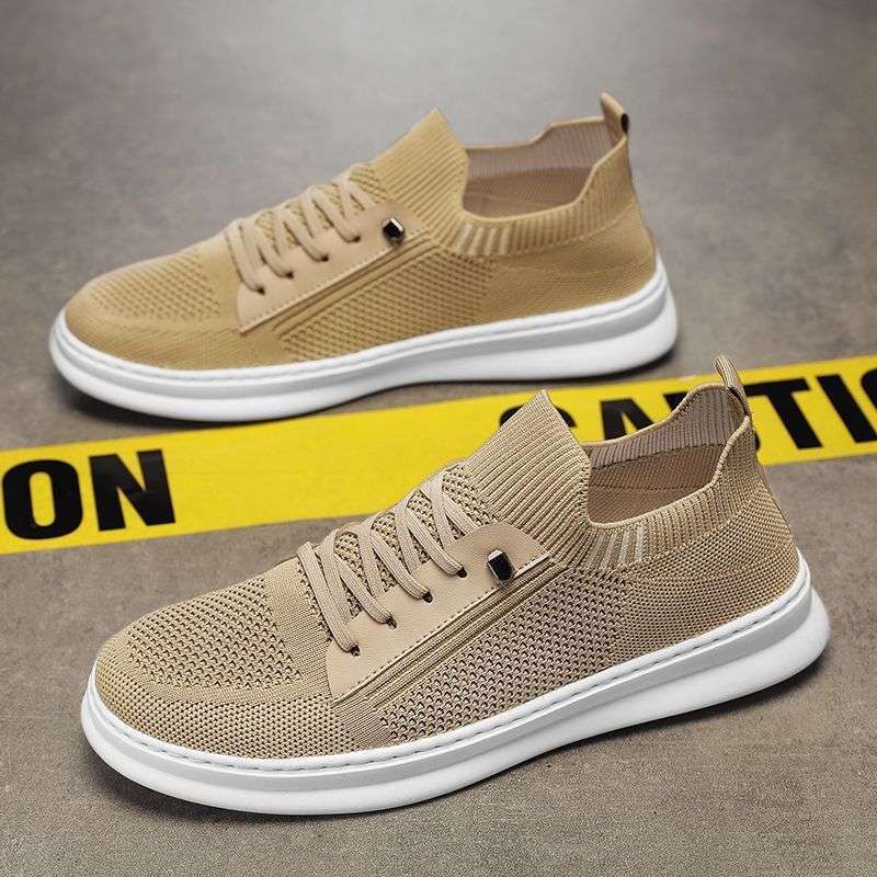 2025 summer mesh shoes men's casual shoes board shoes versatile lightweight soft-soled sports shoes