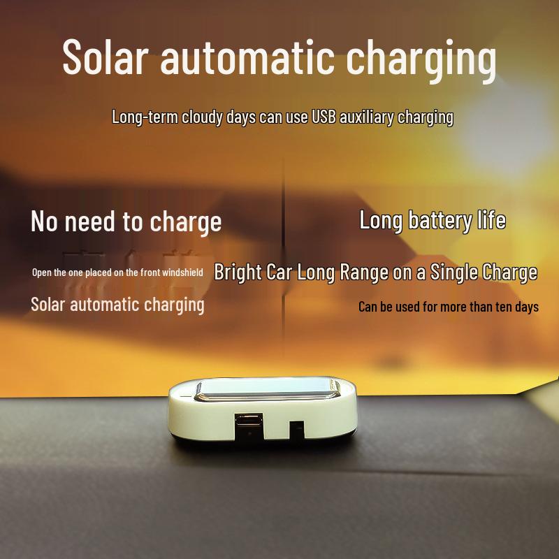 Universal LED Car Interior Anti-theft Simulated Solar Warning Light