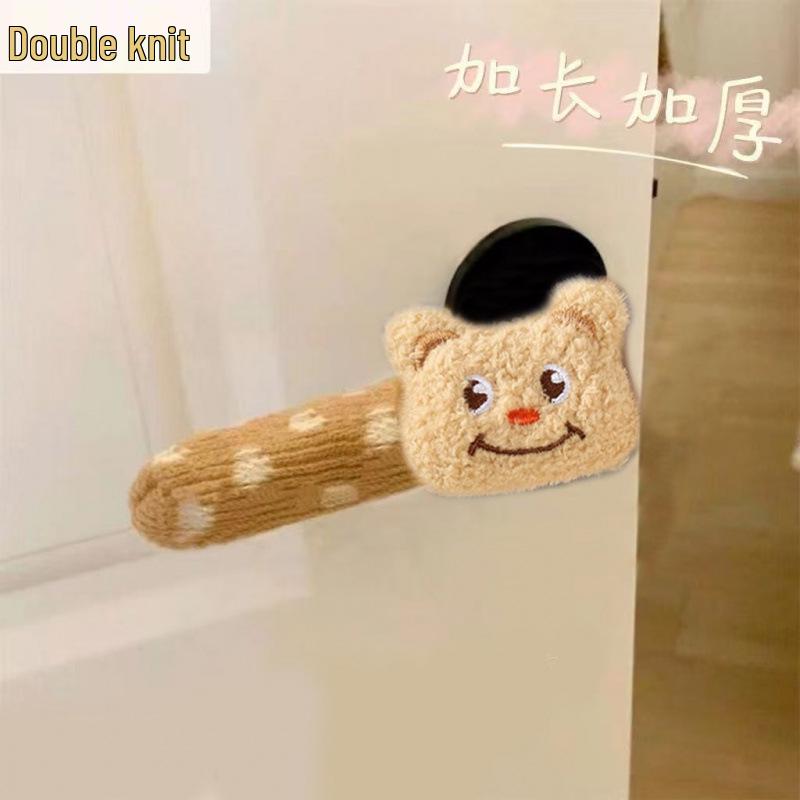 Pony Puppy Winter Door Glove: Anti-Collision Handle Cover for Kids' Rooms, Year of the Horse Decor.
