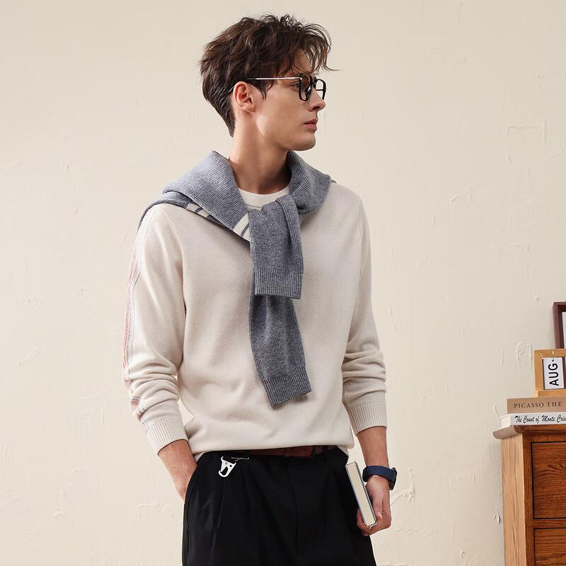 Herren Comom Boca Wave Line Wollpullover