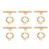 Stainless Steel Round Toggle Clasps TBar Clasps for DIY Necklace Bracelet Jewelry Gold