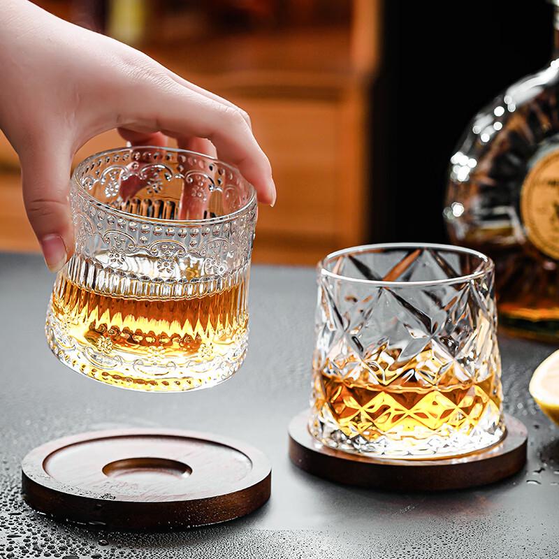 LOVWISH Spiralformad Snurrande Whiskyglas