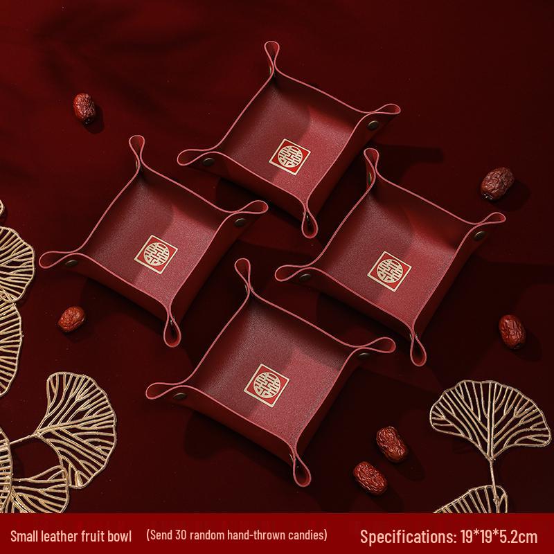 

Червона Шкіряна Весільна Коробка для Цукерок та Фруктова Тарілка