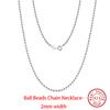 EFFIE QUEEN Real 925 Sterling Silver Diamond Cut Twist Rope Figaro Cuban Snake Bead Box Link Chain Necklace DIY Fine Jewelry SC