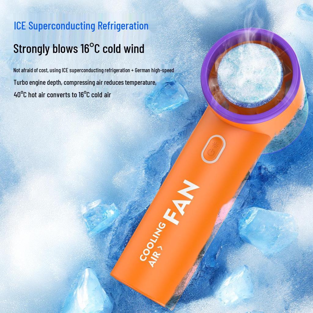 T20 Compact Handheld Fan: High-Speed, Long Battery, USB Rechargeable for Outdoor Cooling