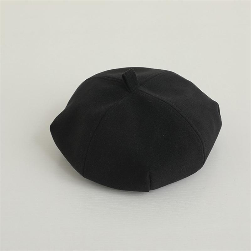 Solid Color Fashion Baby Beret Hat Spring Autumn Kids Octagonal Berets Street Toddler Girls Artist Painter Cap