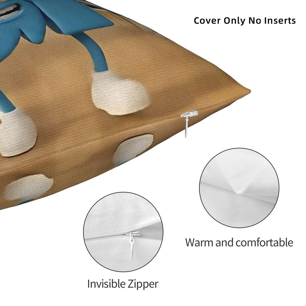 67 Six Seven Meme Pillow Cover Brainrot Print Cushion Cover Funny Pillow Case For Sofa Couch Bed Living Room