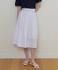 The Penny May Shirring Skirt - Ivory