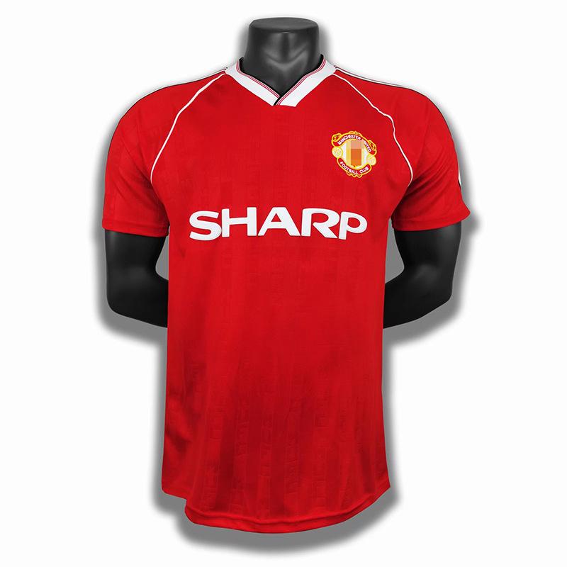 Red Devils 0406 Manchester United Premier League Jersey No. 7 C Ronaldo Long Short Sleeve  Rooney 08-09 Champions League Edition Manchester United
