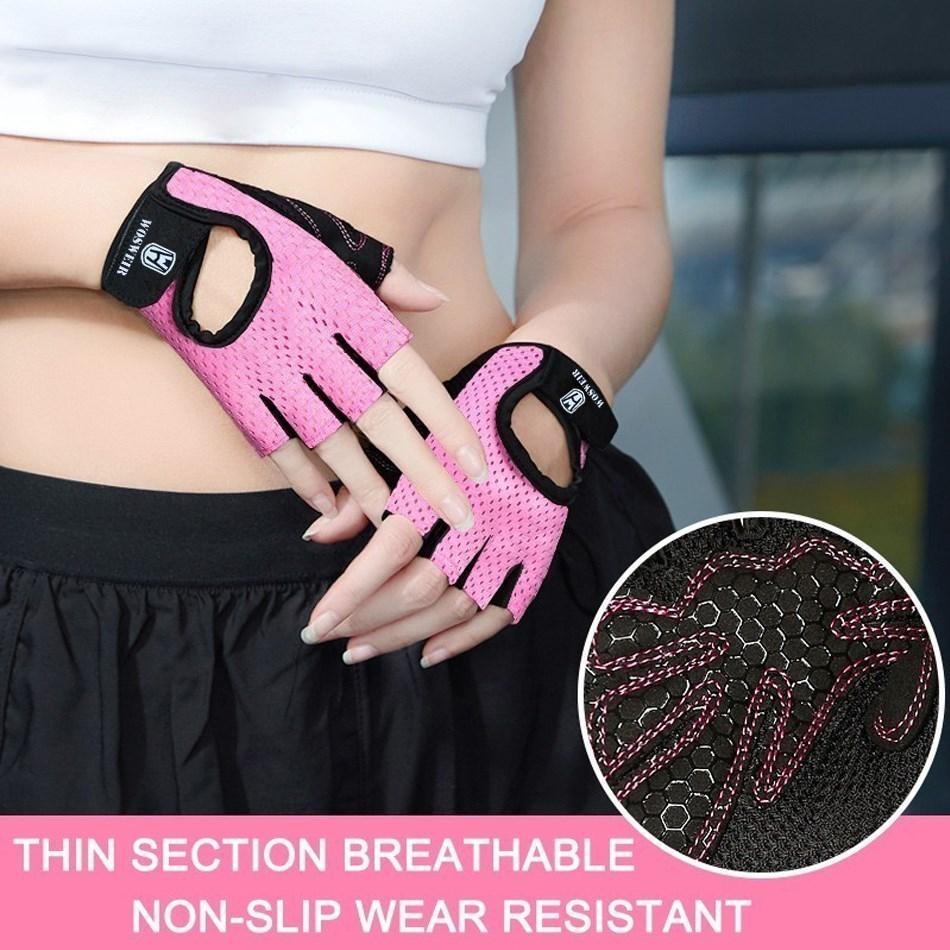 Guanti da palestra professionali Accessori per il fitness Sollevamento pesi per donne Uomini Allenamento Crossfit Protezione per le mani a mezze dita