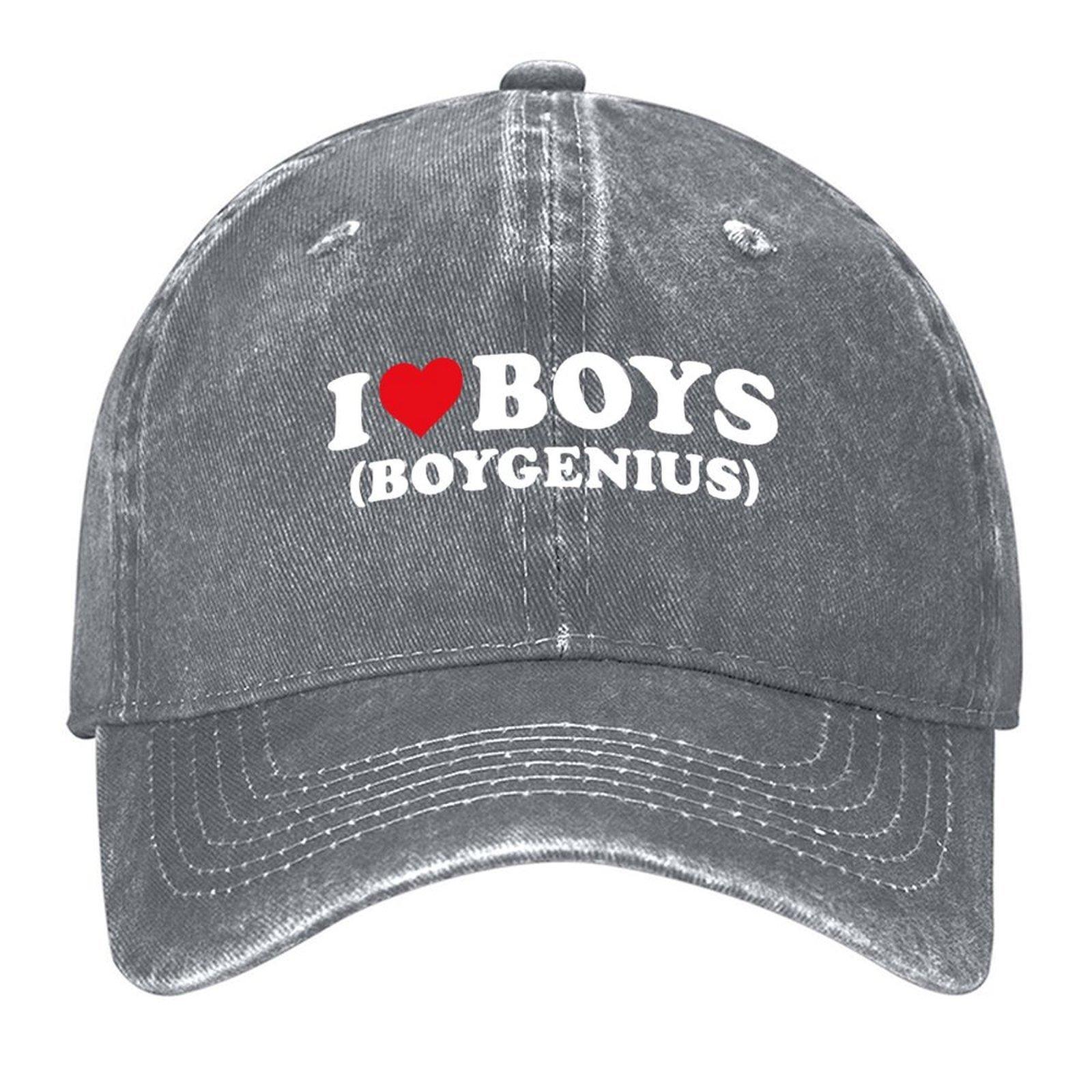 

2026 I Love Boys - White Baseball Cap Big Size Hat Birthday Luxury Hat Icon Men Luxury Brand Women s