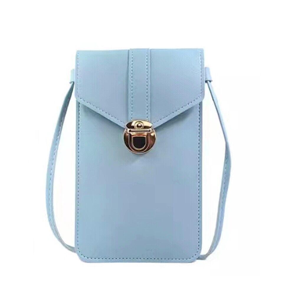 Functional Slim Mobile Phone Bag PU Leather Shoulder Bag New Phone Carrier  Women Female