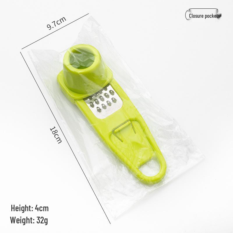 Stainless Steel Manual Garlic Press & Chopper - Kitchen Tool