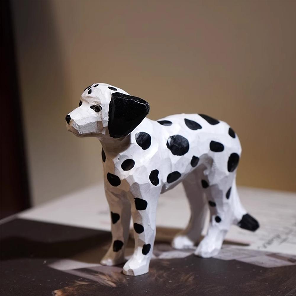 

Handcrafted wood carving Home decorations decoraciones para el hogar desk accessories room decor Handmade Dalmatian Statue белый