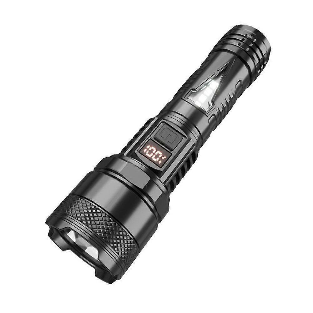 Handheld Super Bright Zoom Tactical Flashlight Versatility With A COB Side