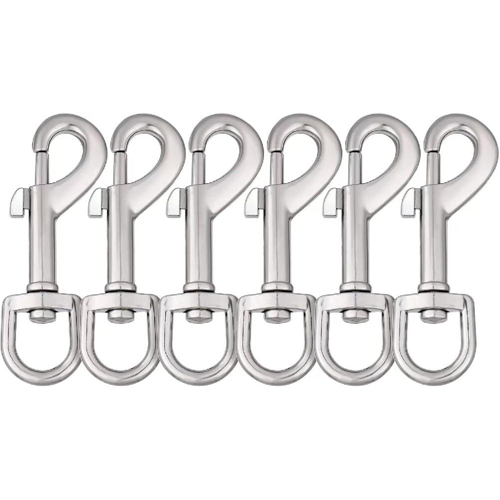 Dog Leash Snap Leash Clip Clasp Swivel Clip Heavy Duty Pet Leashes Clips Key Chain 3 Inch 6 PCS for Linking Pet Collar