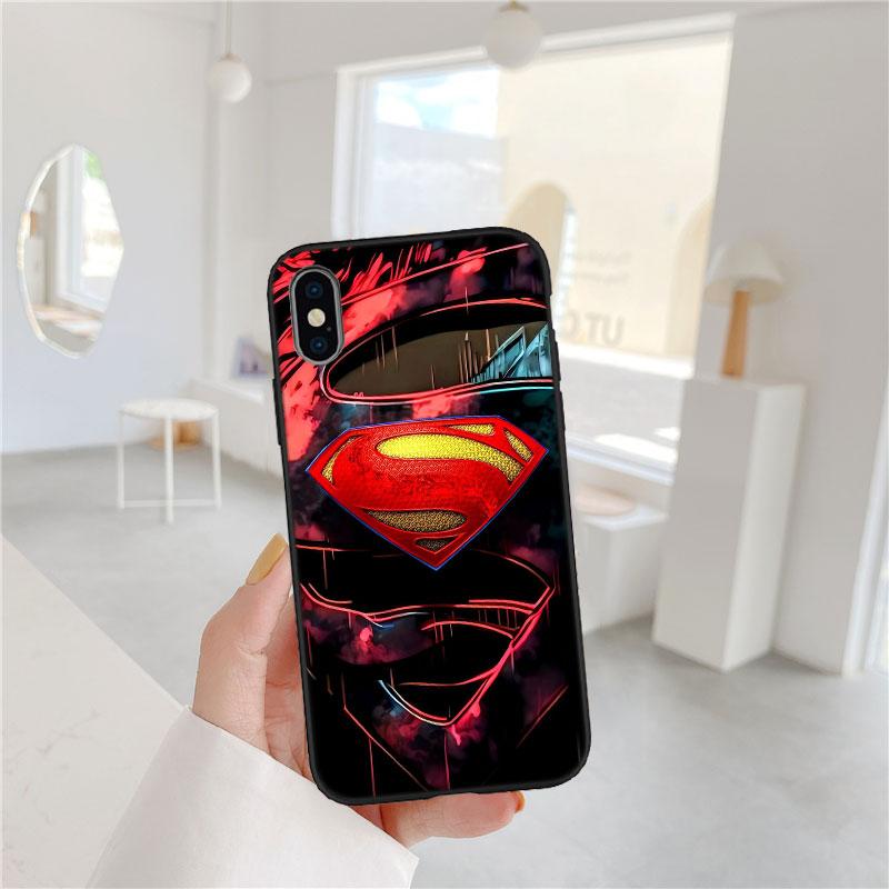 CJ106 Superman Soft Shell Phone Case for Redmi Note 10 11 12 Pro Max 10S 10C 10T 11A 11S 12S 12C