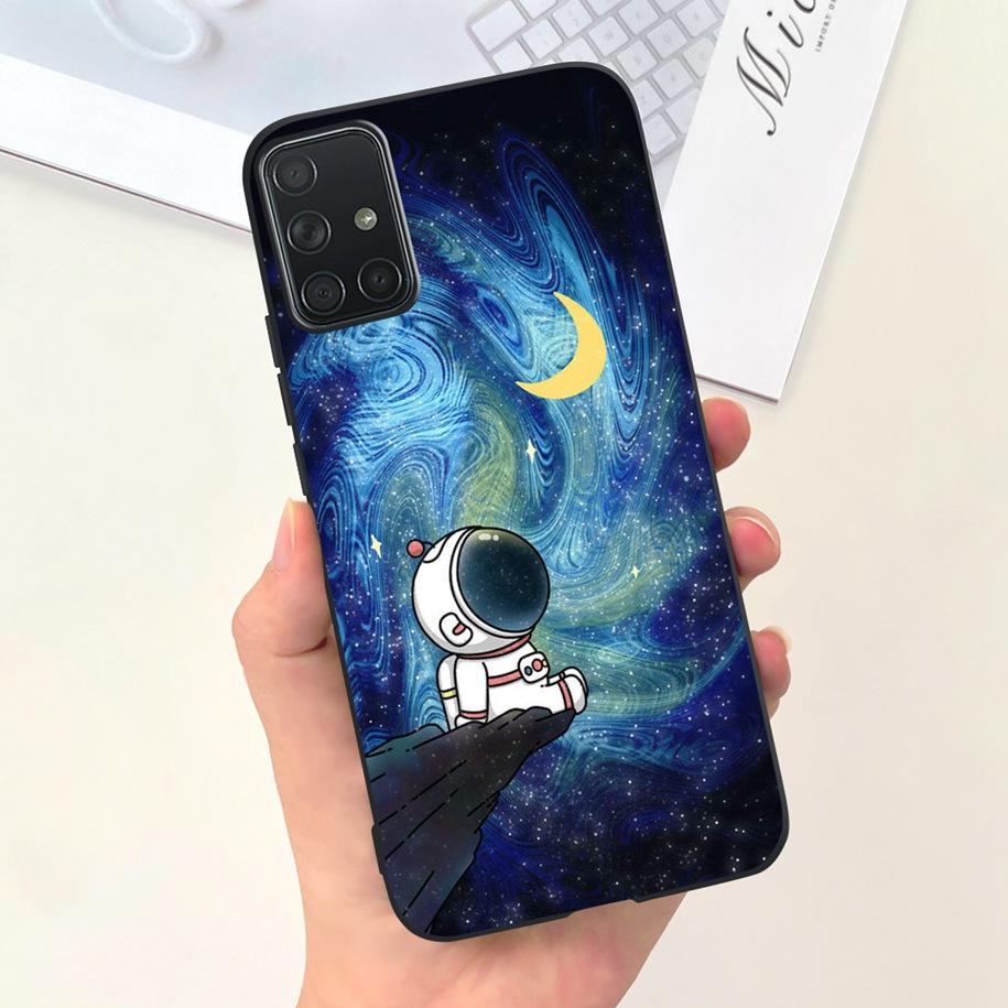 For Samsung A51 A71 A31 Phone Case Fashion Pattern Liquid Silicone Full Protection Back Cover For Samsung Galaxy A 51 71 31 Capa